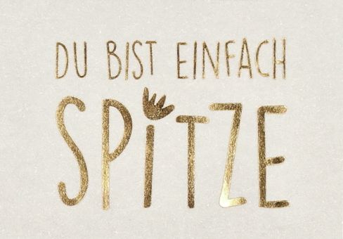 Räder Grußgarten Du bist einfach Spitze 5,6x3,4x10cm 