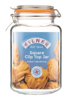 Kilner Einkochglas Bügelverschluss eckig 3 L 