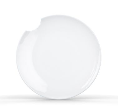 Fiftyeight Products Tellerchen 15 cm 2er Set weiß mit Biss 