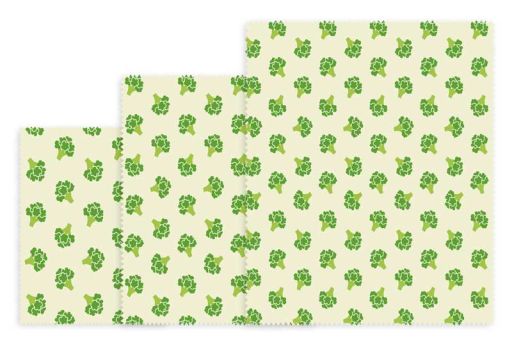 Beeswax Wraps Bienenwachstuch Gemüse 3-tlg. 