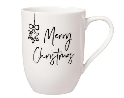 Villeroy & Boch Statement Becher mit Henkel Merry Christmas 11,5x8x10,5 cm 