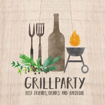 Paperproducts Design Servietten 33x33 cm Grill & Beer 