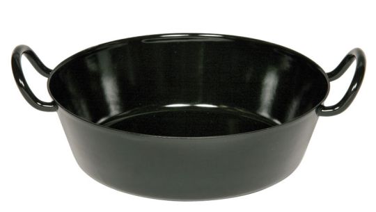 Riess Schnitzelpfanne 24 cm Schwarzemail 