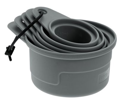 Lurch Messbecher Set Silikon 5-tlg. Flint Grey 