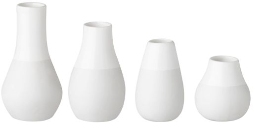 Räder Zuhause Minivasen 4er Set 4-8,5 cm,aus Porzellan 