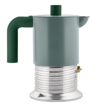 Alessi Vite Espressokaffeekanne 3 Tassen Grün 